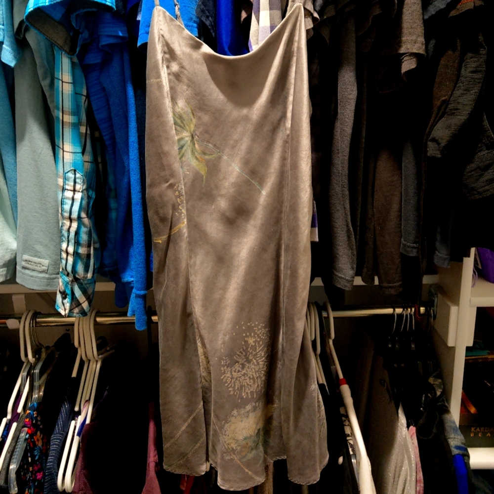 Victoria's Secret gray floral gown
